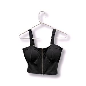 Black crop, tank top